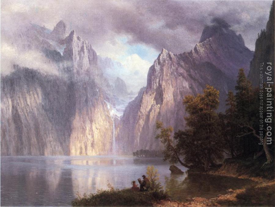 Albert Bierstadt : Scene in the Sierra Nevada